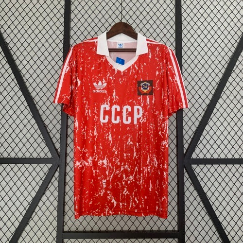 1980s USSR Retro Football Shirt | Red White Home