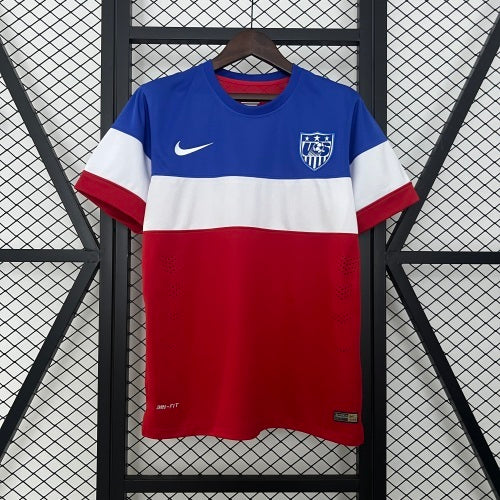 2010s USA Retro Football Shirt | Blue White Red Home