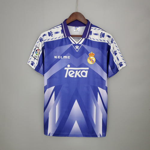 1990s Real Madrid Retro Football Shirt | Purple White Home