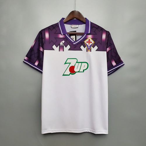 1990s Fiorentina Retro Football Shirt | Purple White Home