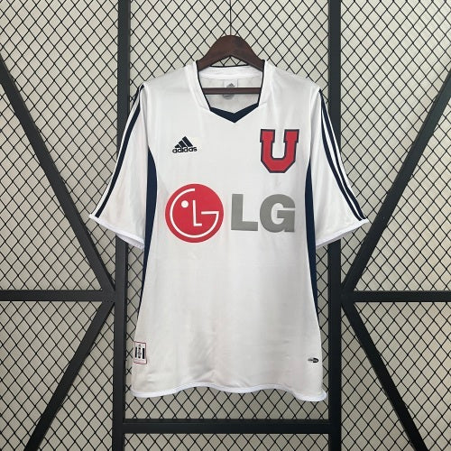 2000s Universidad De Chile Retro Football Shirt | White Navy Third