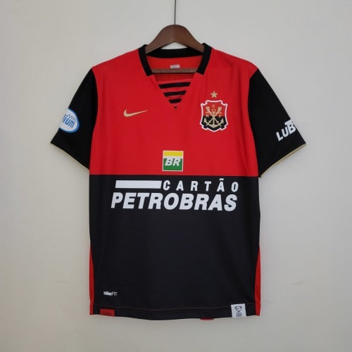 2000s Flamengo Retro Football Shirt | Red Black Home