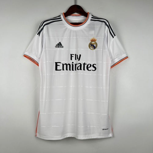 2010s Real Madrid Retro Football Shirt | White Orange Home