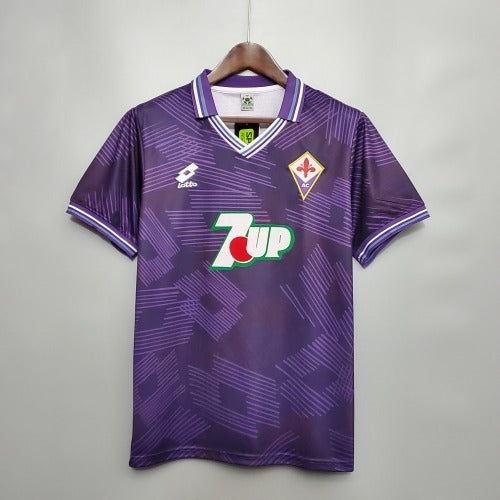 1990s Fiorentina Retro Football Shirt | Purple White Home