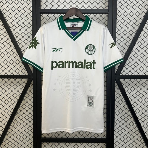 1990s Palmeiras Retro Football Shirt | White Green Home