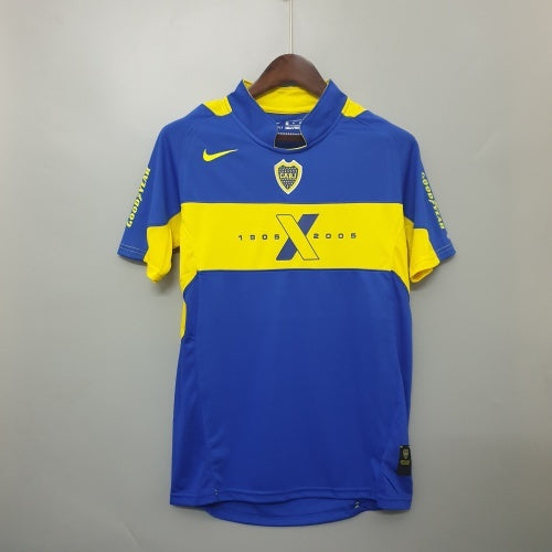 2000s Boca Juniors Retro Football Shirt | Blue Yellow Home