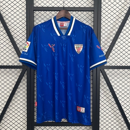 1990s Athletic Club Retro Football Shirt | Blue White Home