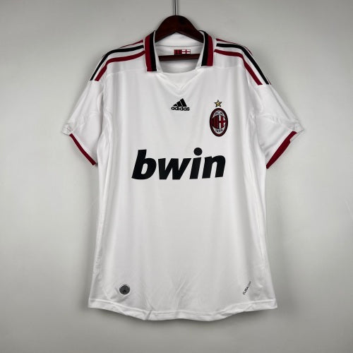 2000s AC Milan Retro Football Shirt | White Red Away