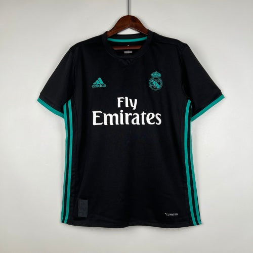 2020s Real Madrid Retro Football Shirt | Black Aqua Home