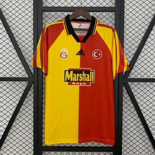 1990s Galatasaray Retro Football Shirt | Yellow Red Home