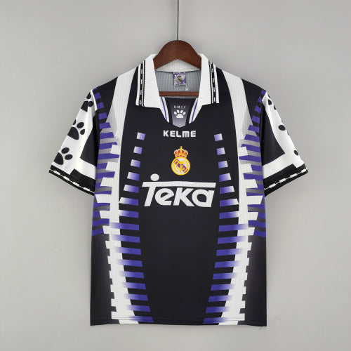 1990s Real Madrid Retro Football Shirt | Black White Third