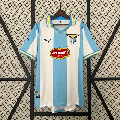 1990s Lazio Retro Football Shirt | Sky Blue White Home