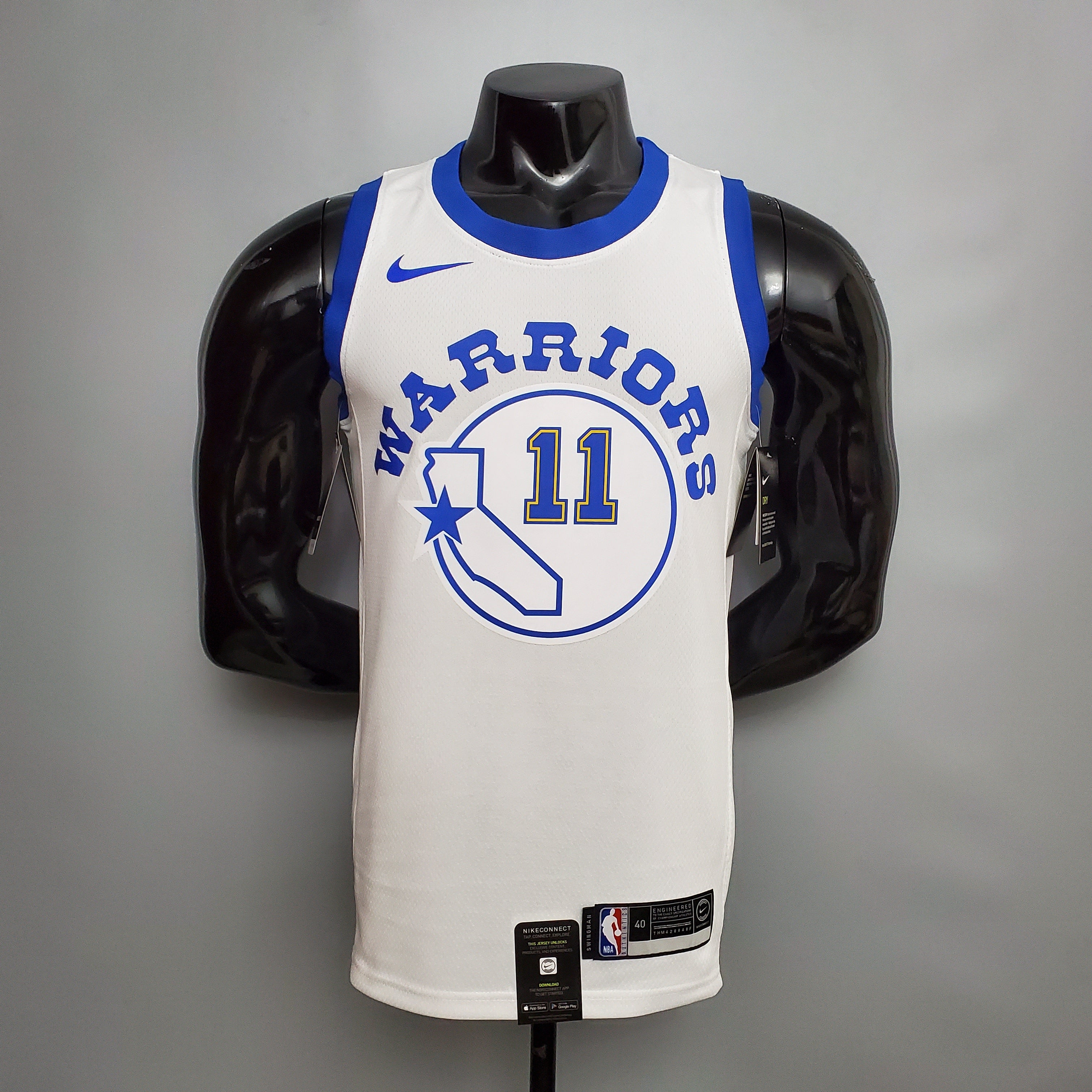 2020 Warriors Thompson #11 Retro Basketball Jersey