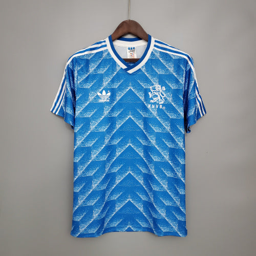 1990s Netherlands Retro Football Shirt | Blue White Home