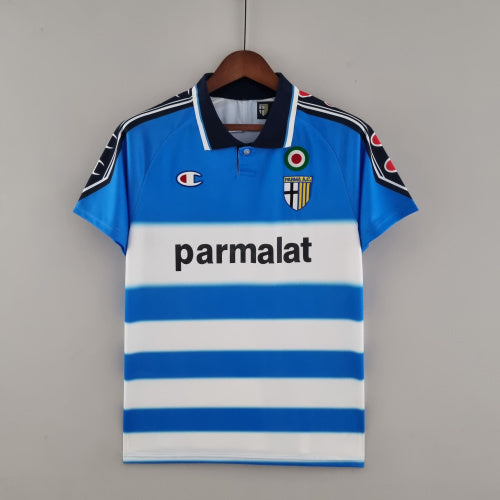1990s Parma Retro Football Shirt | Blue White Home