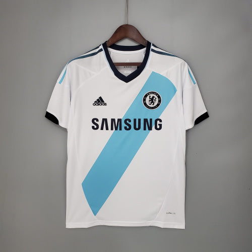 2010s Chelsea Retro Football Shirt | White Light Blue Third