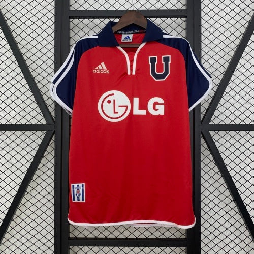 2000s Universidad De Chile Retro Football Shirt | Red Navy Home