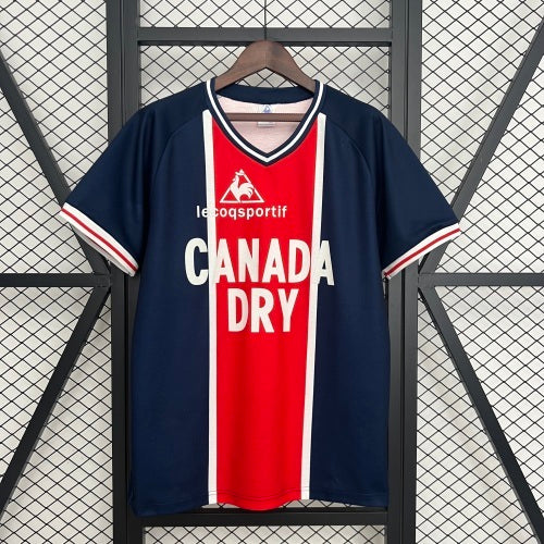 1980s Canada Dry Retro Football Shirt | Navy Red Home