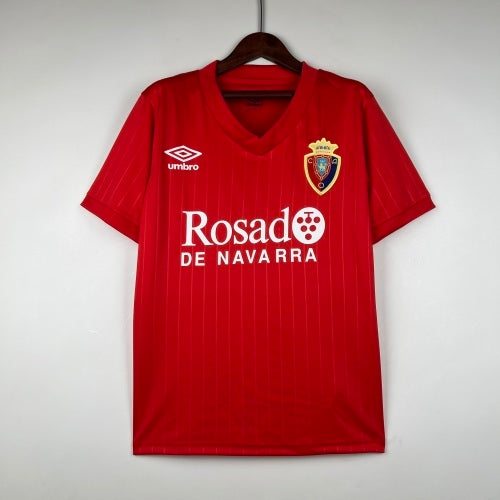 1990s Osasuna Retro Football Shirt | Red Blue Home