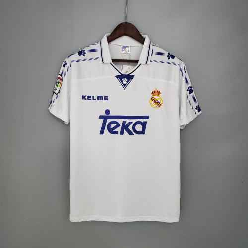 1990s Real Madrid Retro Football Shirt | White Blue Home