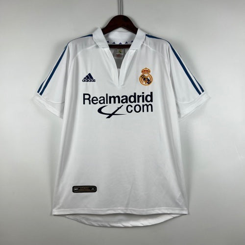 2000s Real Madrid Retro Football Shirt | White Blue Home