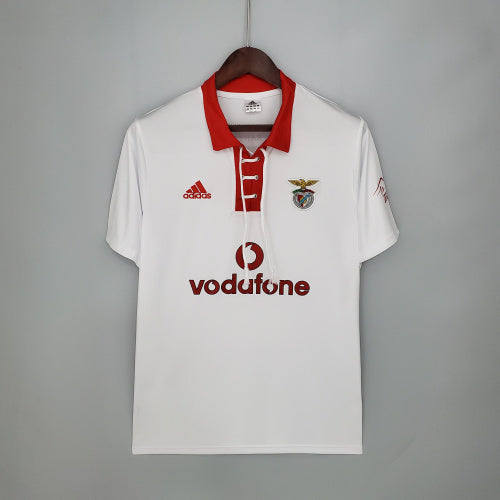 1990s Benfica Retro Football Shirt | White Red Home