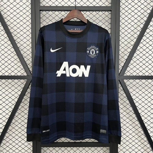 2010s Manchester United Retro Football Shirt | Navy Black Third