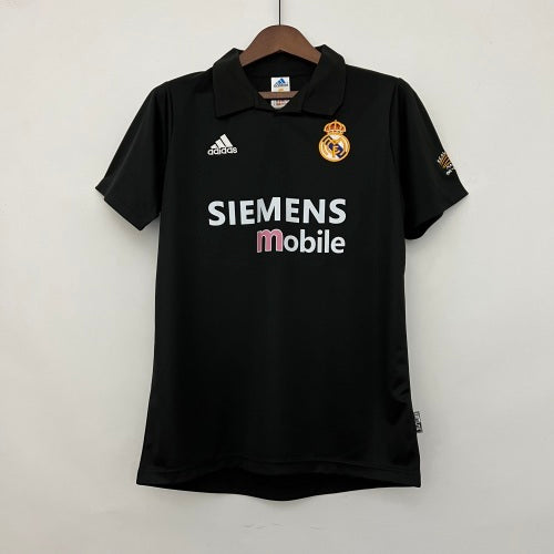 2000s Real Madrid Retro Football Shirt | Black White Home