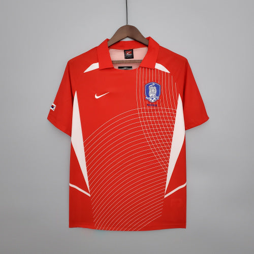 1990s South Korea Retro Football Shirt | Red White Home