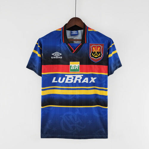 1990s Flamengo Retro Football Shirt | Blue Black Home