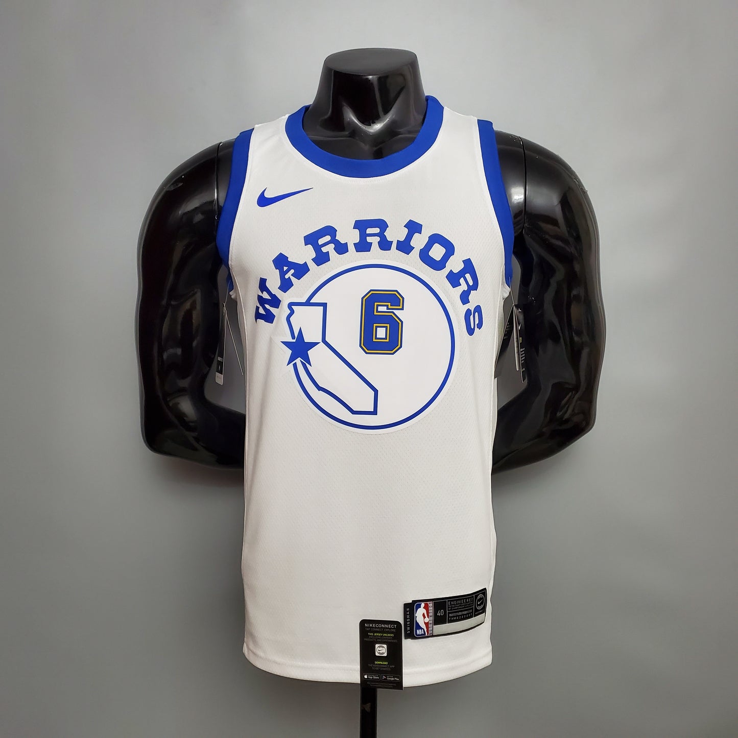 2023 Warriors Young #6 Retro Basketball Jersey