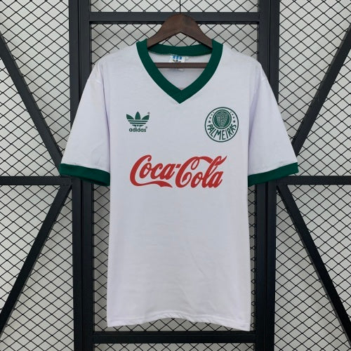1980s Palmeiras Retro Football Shirt | White Green Home
