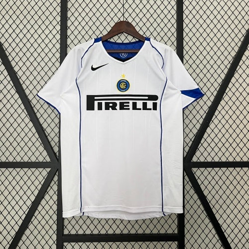 2000s Inter Milan Retro Football Shirt | White Blue Home