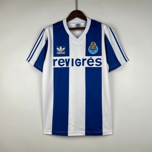 1990s Porto Retro Football Shirt | Blue White Home