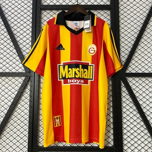 1990s Galatasaray Retro Football Shirt | Yellow Red Home