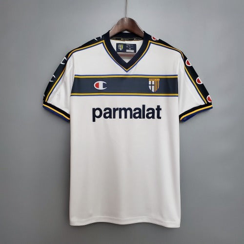 1990s Parma Retro Football Shirt | White Black Home