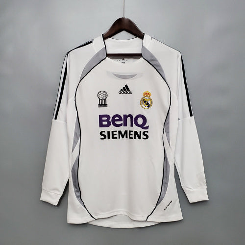 2000s Real Madrid Retro Football Shirt | White Grey Home