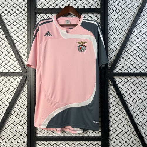 2000s Benfica Retro Football Shirt | Pink Charcoal Third