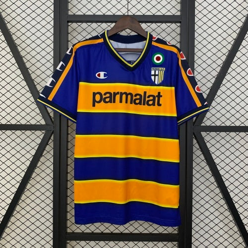 1990s Parma Retro Football Shirt | Blue Yellow Home