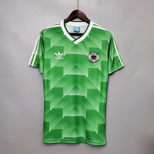 1990s Germany Retro Football Shirt | Green White Home