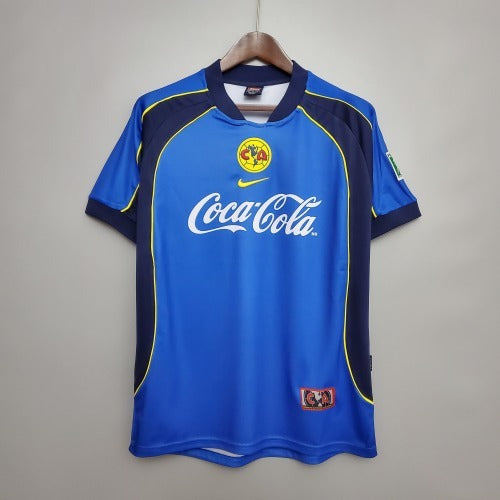 2000s Club America Retro Football Shirt | Blue Navy Home