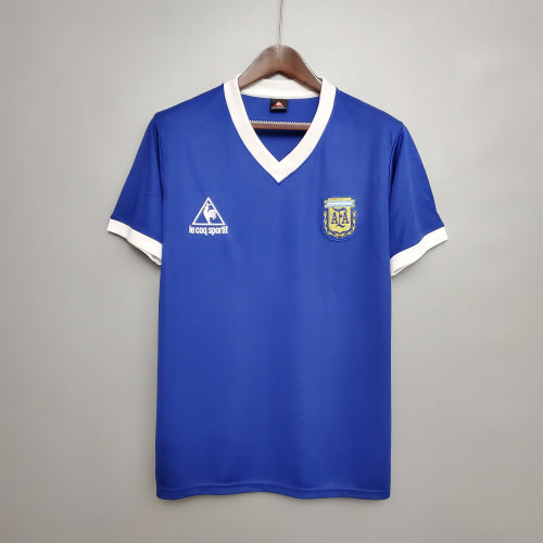 1970s Argentina Retro Football Shirt | Blue White Home