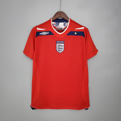 2000s England Retro Football Shirt | Red Navy Home