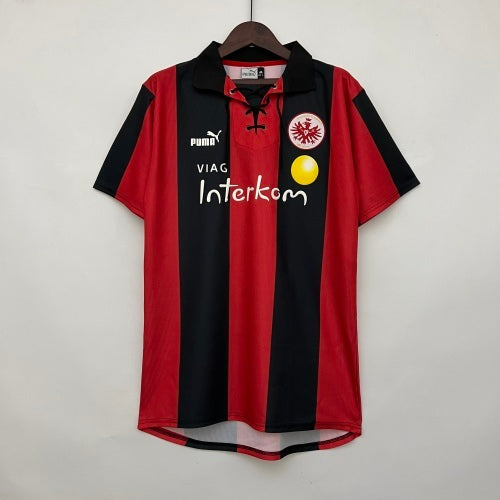 1990s Eintracht Frankfurt Retro Football Shirt | Red Black Home