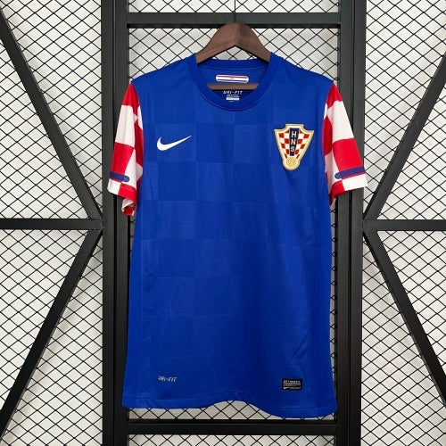2010s Croatia Retro Football Shirt | Blue Red Home