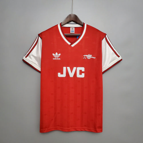 1980s Arsenal Retro Football Shirt | Red White Home