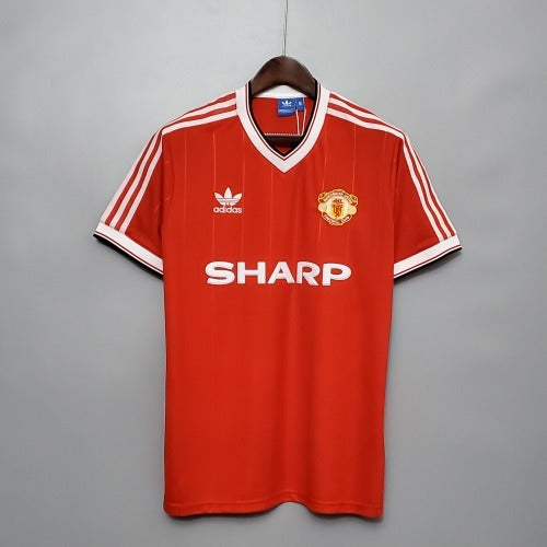 1990s Manchester United Retro Football Shirt | Red White Home