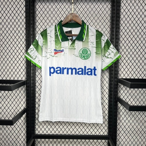 1990s Palmeiras Retro Football Shirt | White Green Home