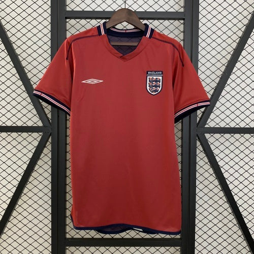 1990s England Retro Football Shirt | Red Navy Home