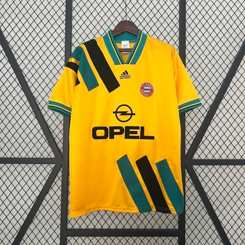 1990s Bayern Munich Retro Football Shirt | Yellow Black Home